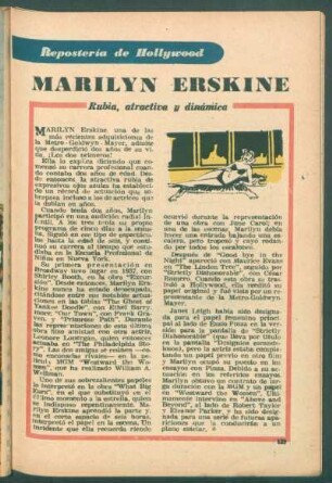 Marilyn Erskine - rubia, atractiva y dinámica : Repostería de Hollywood