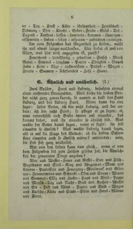 6. Ähnlich und unähnlich