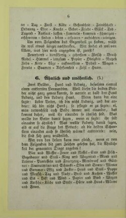 6. Ähnlich und unähnlich