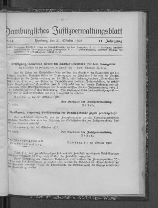 Verfügung, betreffend Versicherung der Staatsgebäude gegen Feuergefahr.