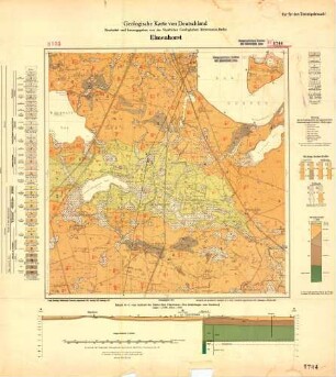 1744 Elmenhorst, Geologische Karte von Deutschland