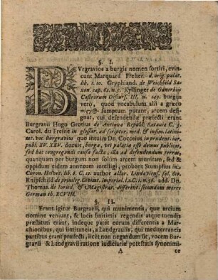 Dissertatio ... de voto burggraviatus Strombergensis
