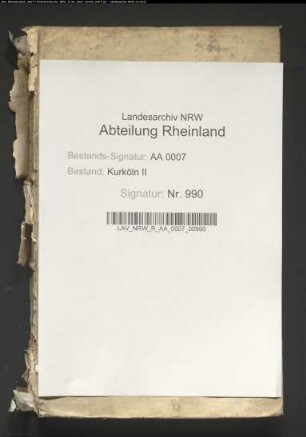 Verhandlungen des Landtags 1731 Mai-Juni zu Bonn; vestische Gravamina