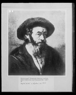 Bildnis eines alten Mannes mit Hut