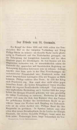 I. Der Friede von St. Germain.
