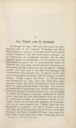 I. Der Friede von St. Germain.