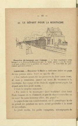 41. Le départ pour la montagne