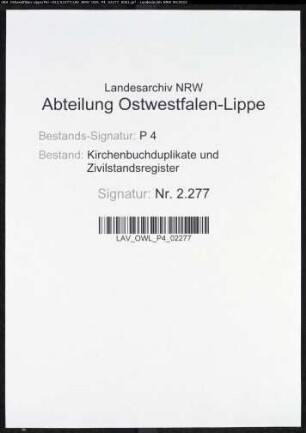 Kirchenbuchduplikat der evangelischen Gemeinde Herscheid (GHT 1848). (Gemeinde: Herscheid, evangelische Gemeinde)