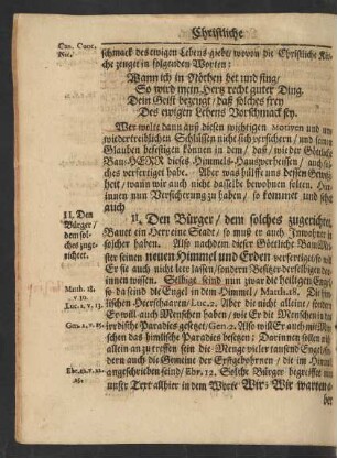 II. Den Bürger/ dem soches zugerichtet.