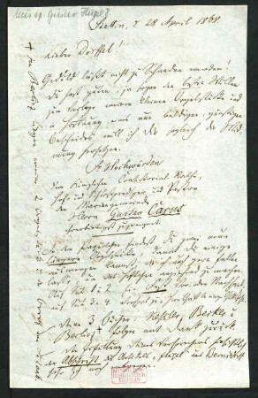 Brief an Alfred Dörffel : 28.04.1868