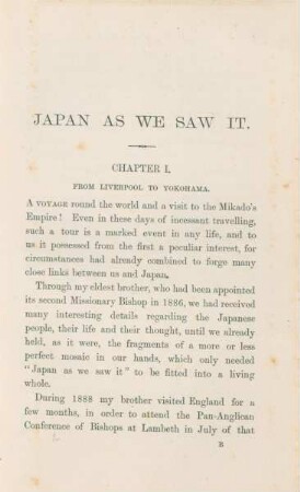 Chapter I. From Liverpool to Yokohama
