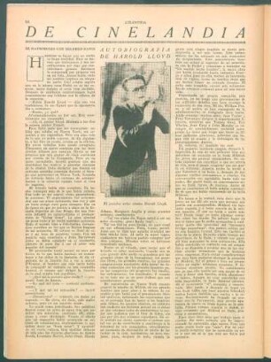 De Cinelândia : Autobiagrafia de Harold Lloyd