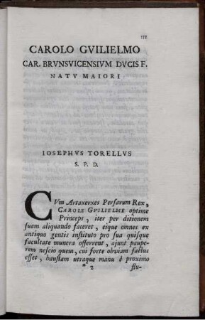 Carolo Guilielmo. Praefatio.