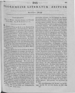 Grauert, W. H.: Christine Königin von Schweden und ihr Hof. Bonn: Weber 1837-42