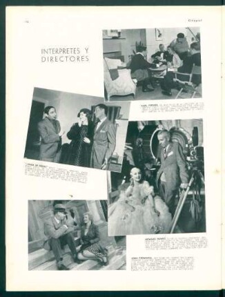 Intérpretes y directores