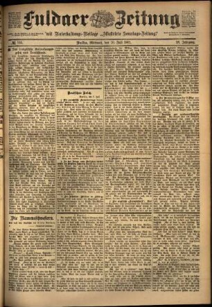 Ausgabe vom Mittwoch, den 10. Juli 1901.