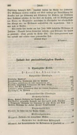 300-302 Inhaltsverzeichnis