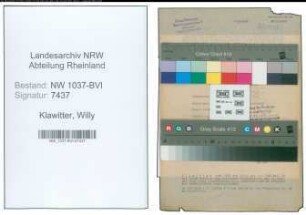 Entnazifizierung Willy Klawitter , geb. 06.01.1906 (Polizeibeamter)