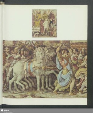 Florenz, Ausschnitt aus einem Fresco des Andrea da Firenze um 1370