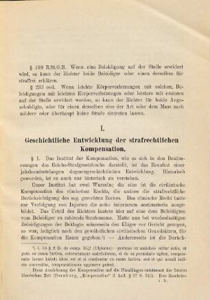 Die Grundlagen der strafrechtlichen Kompensation