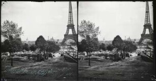 Paris. Abbau Weltausstellung 1900. Blick vom Trocadéro-Hügel