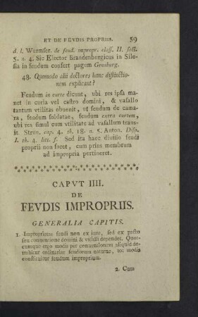 Caput IIII. - VII.