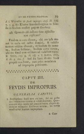 Caput IIII. - VII.