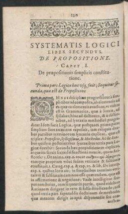 Caput I. De propositionis simplicis constitutione.