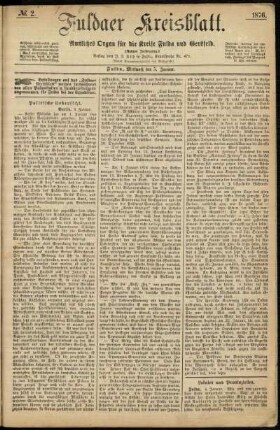 Ausgabe vom Mittwoch, den 05. Januar 1876.