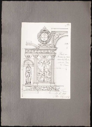 Reiseskizzen aus Italien: Siena: Dom (Ansicht Detail Altar)