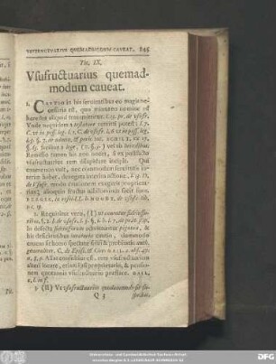 Tit. IX. Usufructuarius quemadmodum caveat.