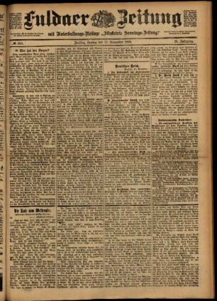 Ausgabe vom Freitag, den 17. November 1899.