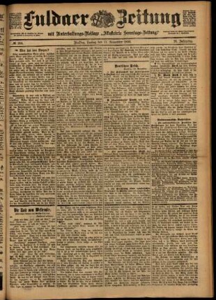 Ausgabe vom Freitag, den 17. November 1899.