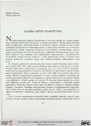 33/34: Galeria Sztuki Starożytnej