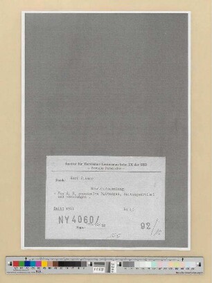 Von K. Eisner gesammelte Broschüren, Zeitungen und Zeitungsmeldungen: Bd. 10