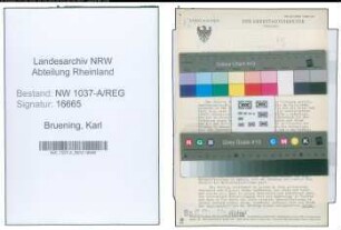 Entnazifizierung Karl Bruening , geb. 16.10.1908 (Konrektor)