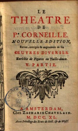 Le theatre de P. Corneille, 5