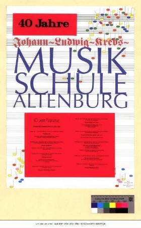 Originaltitel: 40 Jahre Johann-Ludwig-Krebs-Musikschule Altenburg