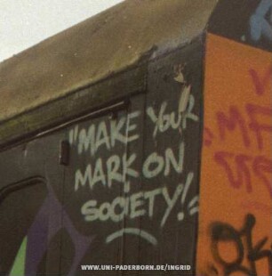 "MAKE YouR MARK ON SoCiETY!"