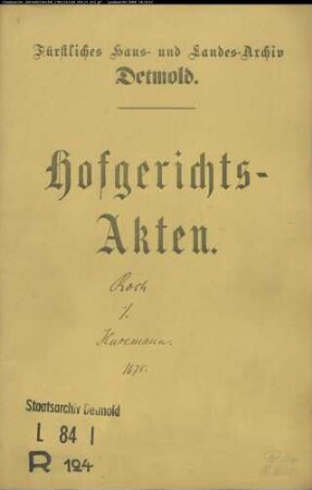 Roch (Rauch), Bartold zu Küterbrok gegen Husemanns Christoffel zu Küterbrok - Schuldforderung