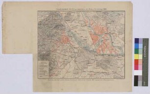 Übersichtskarte des Kriegsschauplatzes der Wiener Oktobertage 1848