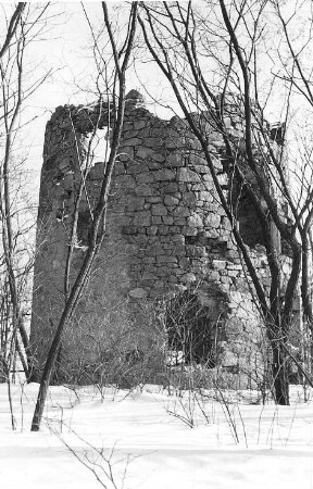 Schöpstal-Kunnersdorf. Ruine der Holländermühle auf dem Kapellenberg