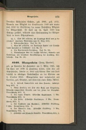 4240. Wangenheim (Franz Theodor)