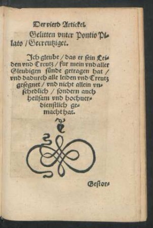 Der vierd Artickel.
