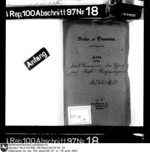 Revision der Schatz- und Stiftsrechnungen