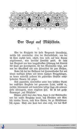 Der Vogt auf Mühlstein.