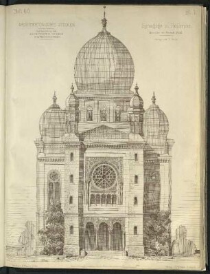 Synagoge in Heilbronn. Äußere Ansicht.