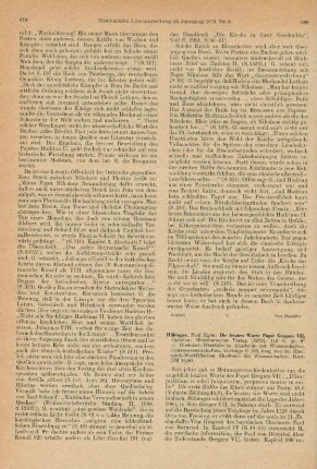 680-682 [Rezension] Hübinger, Paul Egon, Die letzten Worte Papst Gregors VII.