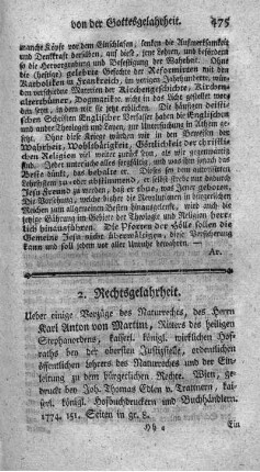 2. Rechtsgelahrheit.