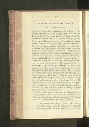 Anglo-Indian Miniaturists.
